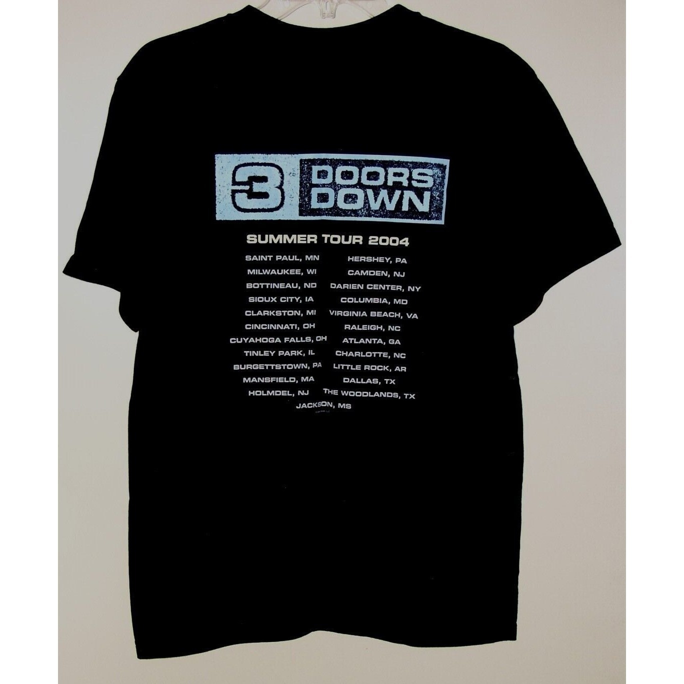 3 Doors Down Concert Tour T Shirt